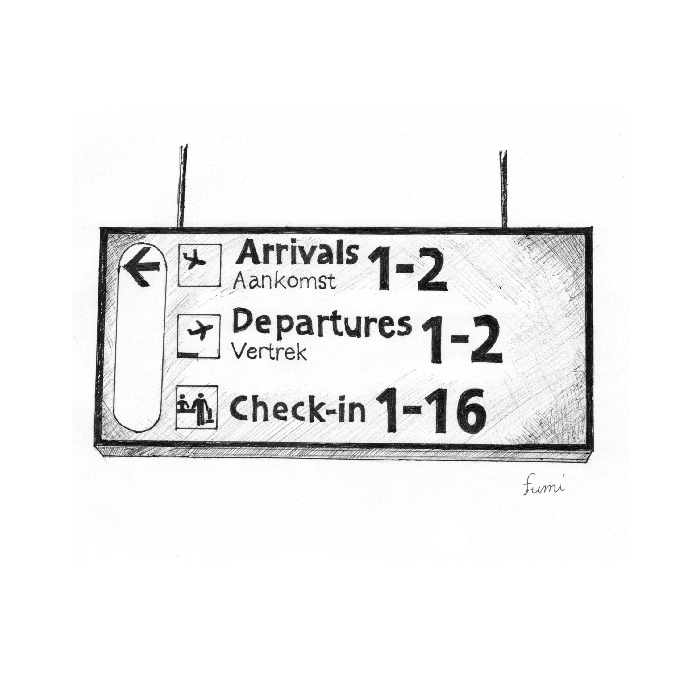 空港の気になるサインデザイン